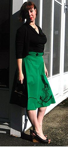 nautical anchor skirt