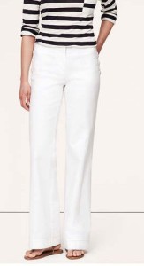 women's white sailor pants