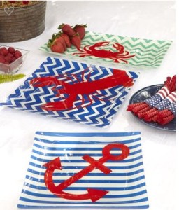 nautical glass plates