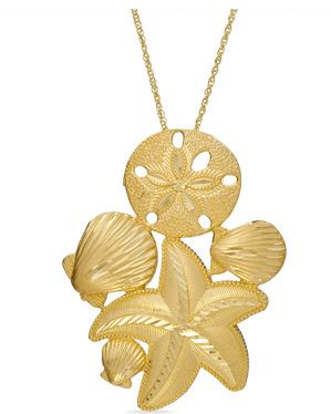gold nautical necklace