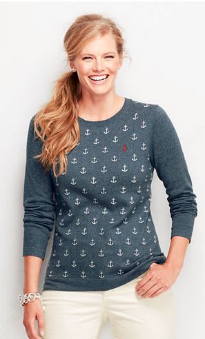 women's anchor sweater