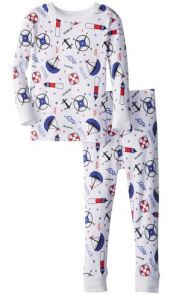 boys organic nautical pjs