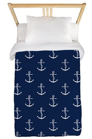 twin size anchor bedding