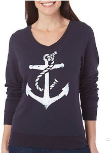 anchor print sweatshirt
