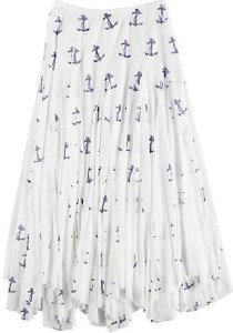 anchor print skirt
