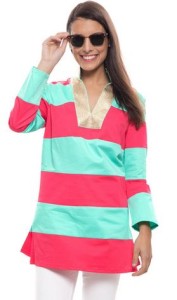 coral beach tunic