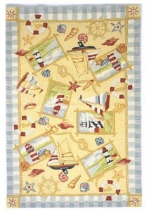 playful beach rug