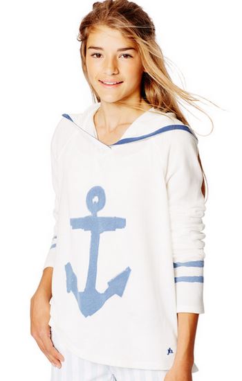 girls anchor hoodie