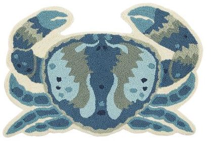 blue crab rug