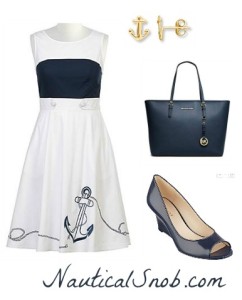 anchor dress and nautical outfit