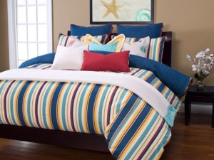 nautical striped bedding