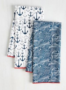 nautical tea towels