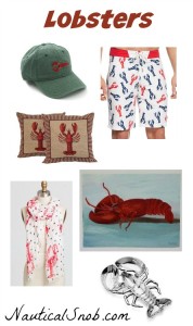 lobster clothing and decor