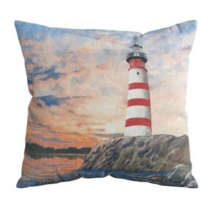 indoor/outdoor lighthouse pillow