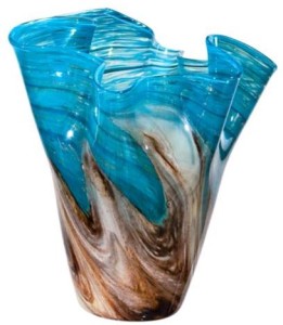 rippled beach vase