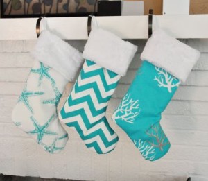 nautical christmas stockings