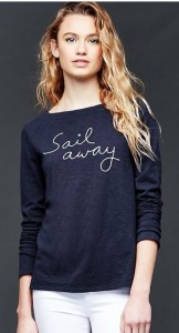 sail away t-shirt