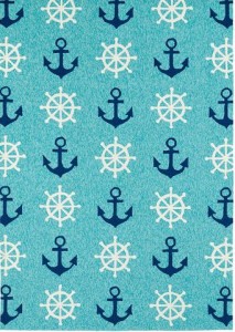 ships wheel rug