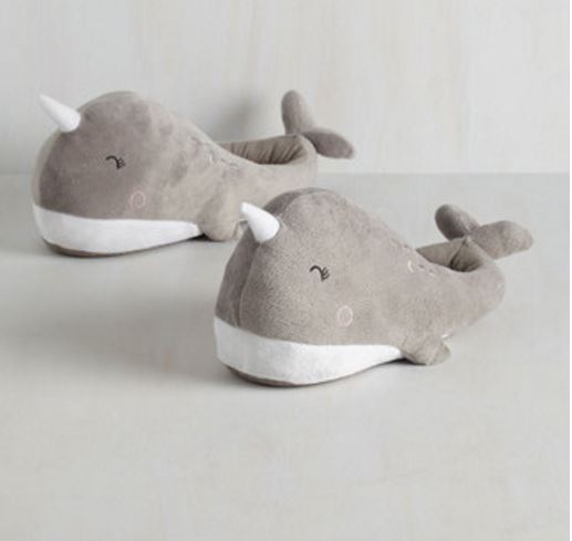 narwhal slippers